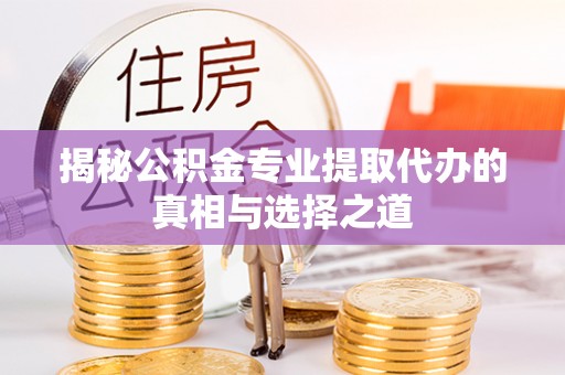 船营揭秘公积金专业提取代办的真相与选择之道