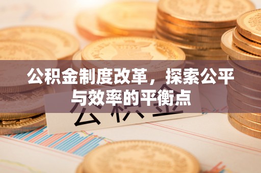 船营公积金制度改革，探索公平与效率的平衡点