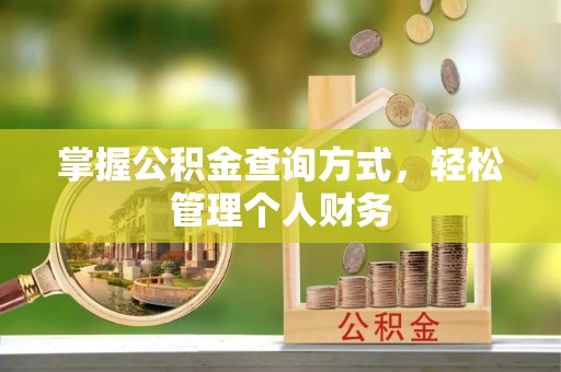 船营掌握公积金查询方式，轻松管理个人财务