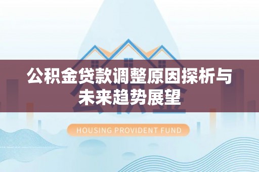 船营公积金贷款调整原因探析与未来趋势展望
