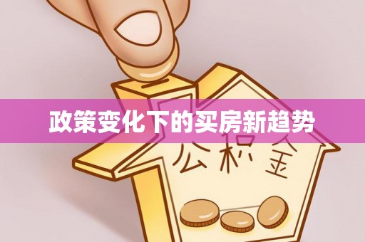 船营政策变化下的买房新趋势