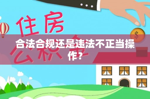 船营合法合规还是违法不正当操作？