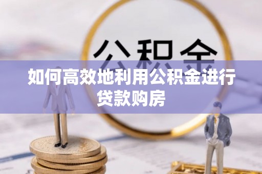船营如何高效地利用公积金进行贷款购房